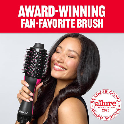 One-Step Volumizer Hair Dryer and Styler – Easy Salon-Style Blowouts – Less Frizz, More Shine, and Reduced Heat Damage, for All Hair Types and Lengths (Black)