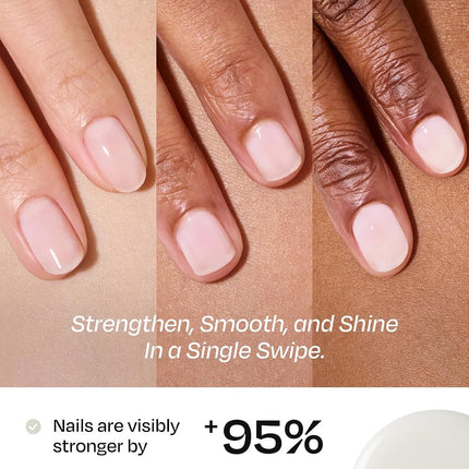 Nail Recovery Duo - Restore & Strengthen Brittle Nails - Includes Natural Glow Milk Syrup Nail Strengthener 15Ml (Coconut) & Green Tea 3-In-1 Remover 50Ml for Healthy, Shiny Nails