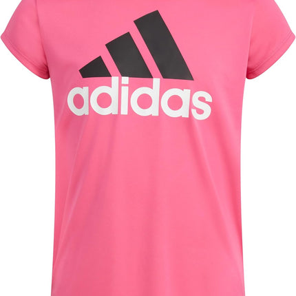 Adidas Girls' Short Sleeve Scoop Neck Tee T-Shirt