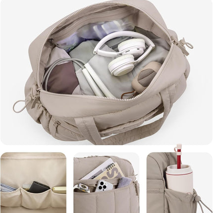 Gym Bag for Women, Duffle Bag for Travel with Wet Pocket, Lightweight Carry on Weekender Duffel, Water Resistant