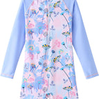 11-12 Years / Blue Pink Flower