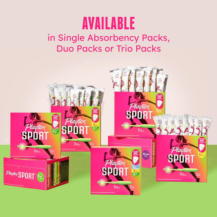 Sport Tampons Multipack (24Ct Regular/24Ct Super), Fragrance-Free - 48Ct | Tampons Regular and Super,  Tampon Multipack, Feminine Care with 360 Leak Defense