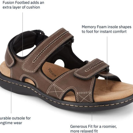 Mens Newpage Outdoor Sport Sandals with Memory Foam