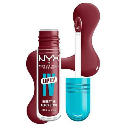 Lip IV Hydrating Glossy Lip Stain with 12HR Hydration - Drippin in Rose (Pink)
