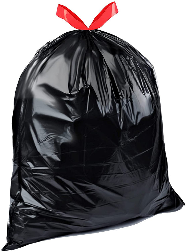 Multipurpose Drawstring Trash Bags, 30 Gallon Capacity, Tear Resistant, 50 Count (Previously Solimo)