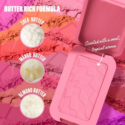 PROFESSIONAL MAKEUP Buttermelt Powder Blush, Fade and Transfer-Resistant Blush, up to 12HR Make up Wear, Vegan Formula - Butta Together