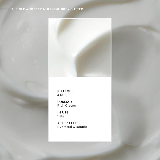 the Glow Getter Whipped Multi-Oil Body Butter, Firming Cream & Body Moisturizer with Shea Butter, 7.7 Fl Oz