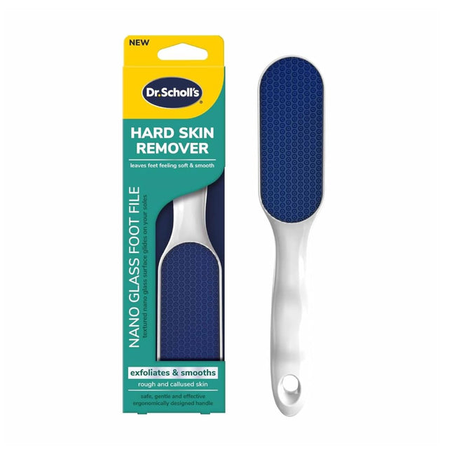 Dr. Scholl'S Hard Skin Remover Nano Glass Foot File - Foot Callus Remover, Durable Foot Scrubber, Dead Skin Remover, Hygienic Pedicure Tool, Long Lasting Foot Buffer, Soft Smooth Feet