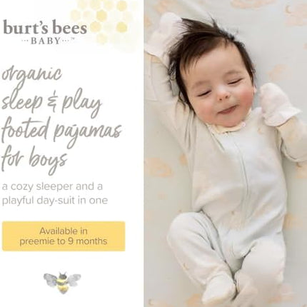 Boys' Organic Cotton, Sleep and Play Footed Pajamas