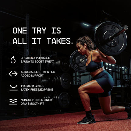 Sports Research Sweet Sweat® Waist Trimmer - Premium Sweat Enhancing Fitness Band for Women & Men