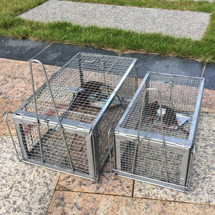 Kensizer Humane Live Animal Cage Trap – Medium, 12 x 6.5 x 5 Inches