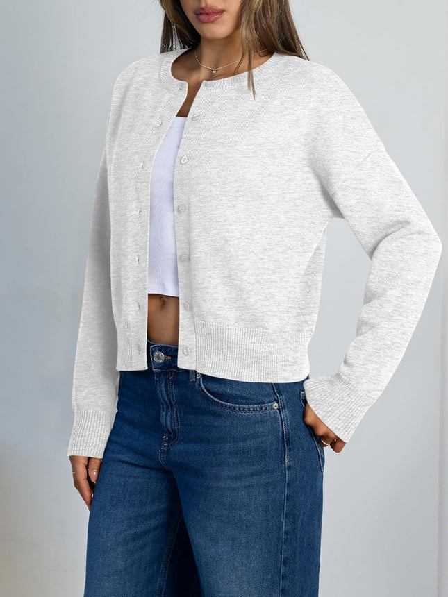 Cropped Cardigan Sweaters for Women Y2K Fall Fashion Clothes 2026