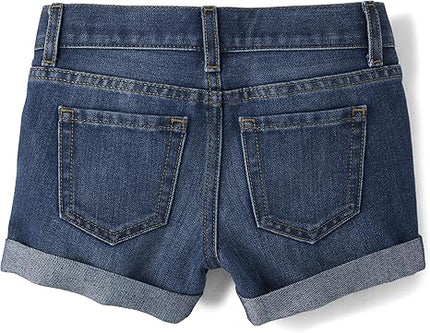 The Children’s Place Girls’ Denim Bermuda Shorts – Classic Stretch Jean Shorts for Kids, Comfortable Casual Summer Bottoms for Everyday Wear, Play & School Outfits