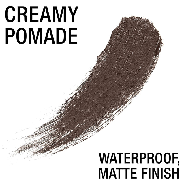 Maybelline Tattoostudio Brow Pomade Long Lasting, Buildable, Eyebrow Makeup, Black Brown, 1 Count