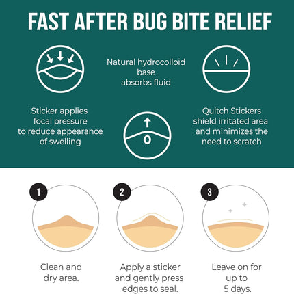 Mosquito Bite Itch Relief Patch, after Bite Insect Bite Treatment, anti Itch Cream Alternative, Insect Bite Relief, Cruise, Travel and Camping Essential for Kids