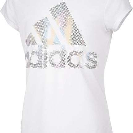 Adidas Girls' Short Sleeve Scoop Neck Tee T-Shirt