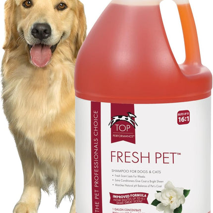 Fresh Pet Shampoo, 1-Gallon,Black
