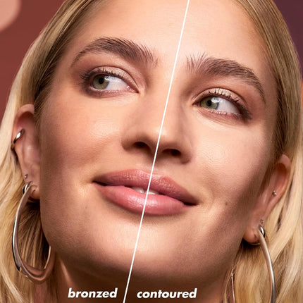 Camo Liquid Bronzer & Contour, Silky Pigmented Formula, Long-Lasting Glow for a Sun-Kissed, Sculpted Finish, Vegan & Cruelty-Free, 3 Light