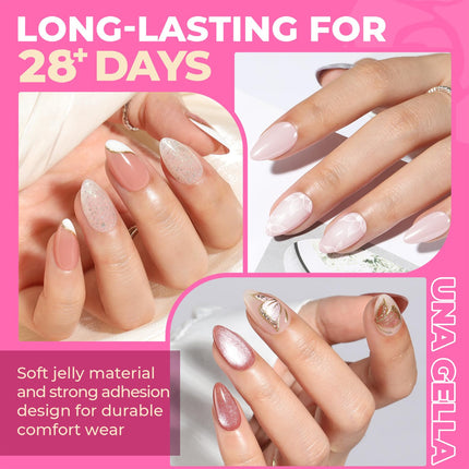 Short Almond Nail Tips: 504PCS Short Fake Nails Soft Press on Gel Nail Tips Pre Shaped Almond Shape Home Nail Extension Full Cover, 12 Sizes Acrylic Gelly Tips
