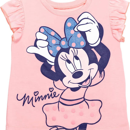 Mickey Mouse & Friends Girls' 2-Piece T-Shirt and Shorts Set for Baby & Kids