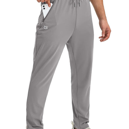 Men'S Sweatpants with Zipper Pockets Tapered Joggers for Men Athletic Pants for Workout, Jogging, Running