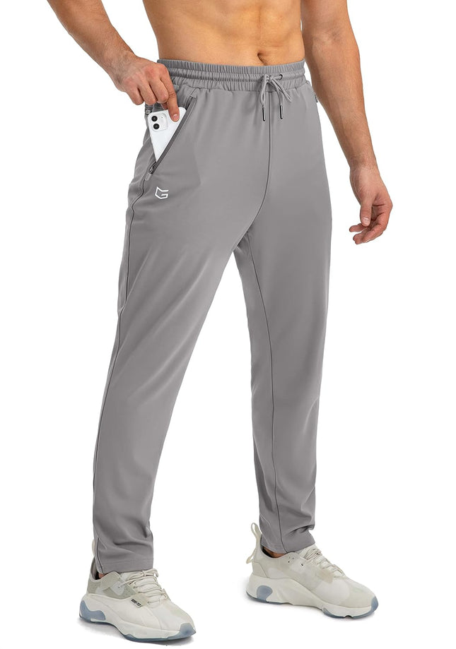 Men'S Sweatpants with Zipper Pockets Tapered Joggers for Men Athletic Pants for Workout, Jogging, Running