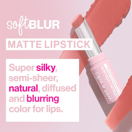 Soft Blur Matte Lipstick, Velvety Semi-Sheer Buildable Color, Soft Matte Powdery Finish, Comfortable Wear, Vegan & Cruelty-Free - Nude for Love