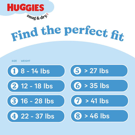 Huggies Size 4 Diapers, Snug & Dry Baby Diapers, Size 4 (22-37 Lbs), 92 Count, Packaging May Vary