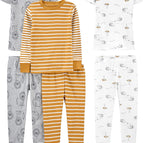 4 / Gold Stripe/Grey Lion/White Animal