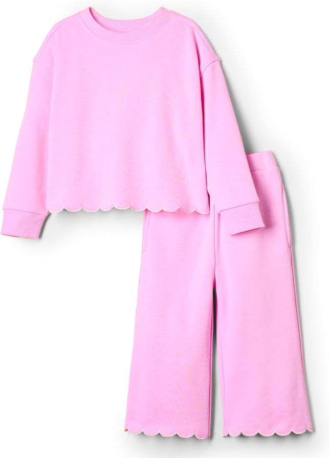 X Sofia Grainge Toddlers and Baby Girls' French Terry Sweatshirt Pant and Top Set