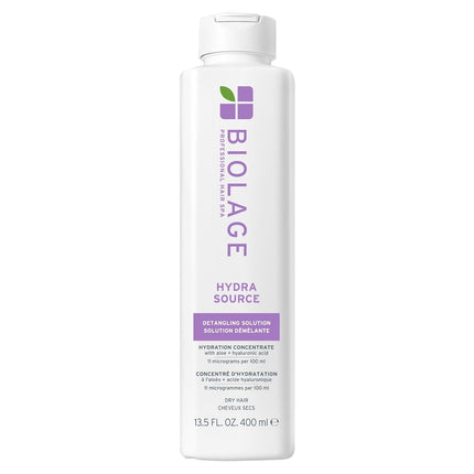 BIOLAGE Hydra Source Detangling Solution - for Dry Hair, Detangles & Controls Static for Less Frizz & Fly-Aways, Paraben-Free