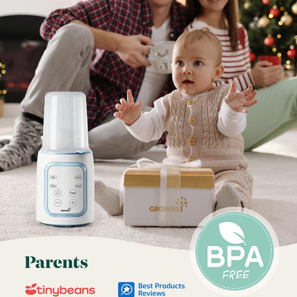 Bottle Warmer, 8-In-1 Fast Baby Milk Warmer with Timer for Breastmilk or Formula, Accurate Temperature Control, Multifunctional Baby Bottle Warmers for All Bottles- Blue