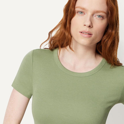 Women'S Slim-Fit Short-Sleeve Crewneck T-Shirt, Pack of 2