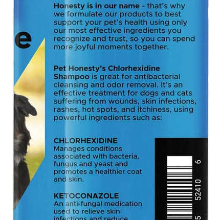 Chlorhexidine Cat & Dog Seasonal Itch Relief Shampoo, for Allergies, Itching, Skin and Coat Supplement, Helps Shedding, Hot Spots, Deodorizing Dog Shampoo & Grooming Supplies,16Oz