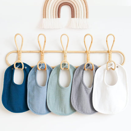 Muslin Baby Bibs 8 Pack Baby Bandana Drool Bibs Cotton for Unisex Boys and Girls, Soft Absorbent Set for Teething and Drooling