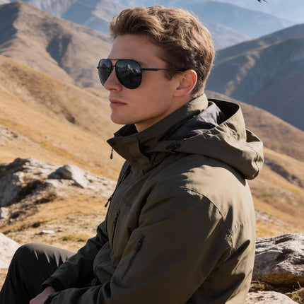 Sunglasses Men Polarized Aviator Sunglasses for Men Women Fishing Driving Sun Glasses Metal Frame UV Protection