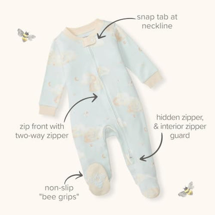 Boys' Organic Cotton, Sleep and Play Footed Pajamas