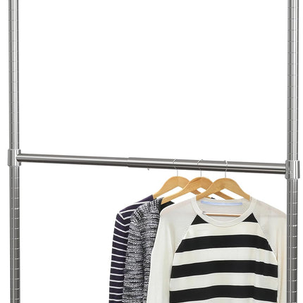 Adjustable Closet Hanging Rod, Chrome