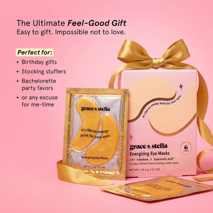 Award Winning under Eye Mask - Birthday Gifts for Women - Gel Eye Patches for Dark Circles, Puffy Eyes, Undereye Bags - Gifts for Mom - Vegan Self Care (24 Pairs, Gold)