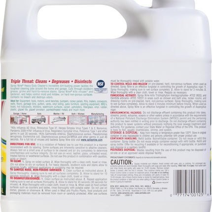 26801 Heavy Duty Cleaner, Degreaser & Disinfectant for Home, Yard Equipment, Automotive & More - Refill for Spray Bottle 1 Gallon (Pack of 1)