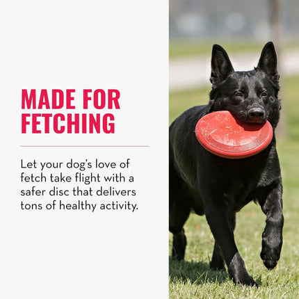 Flyer - Durable Dog Toy for Outdoor Playtime - Natural Rubber Flying Disc, Dog Toy for Fetch - Safer Disc for Healthy Activity - for Medium/Large Dogs