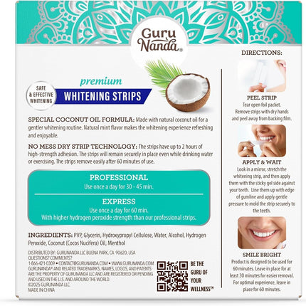 Teeth Whitening Strips Kit - 7-Day Treatment with Non-Slip, Dry Strip Technology - Whitening Designed with Care for a Brighter Smile