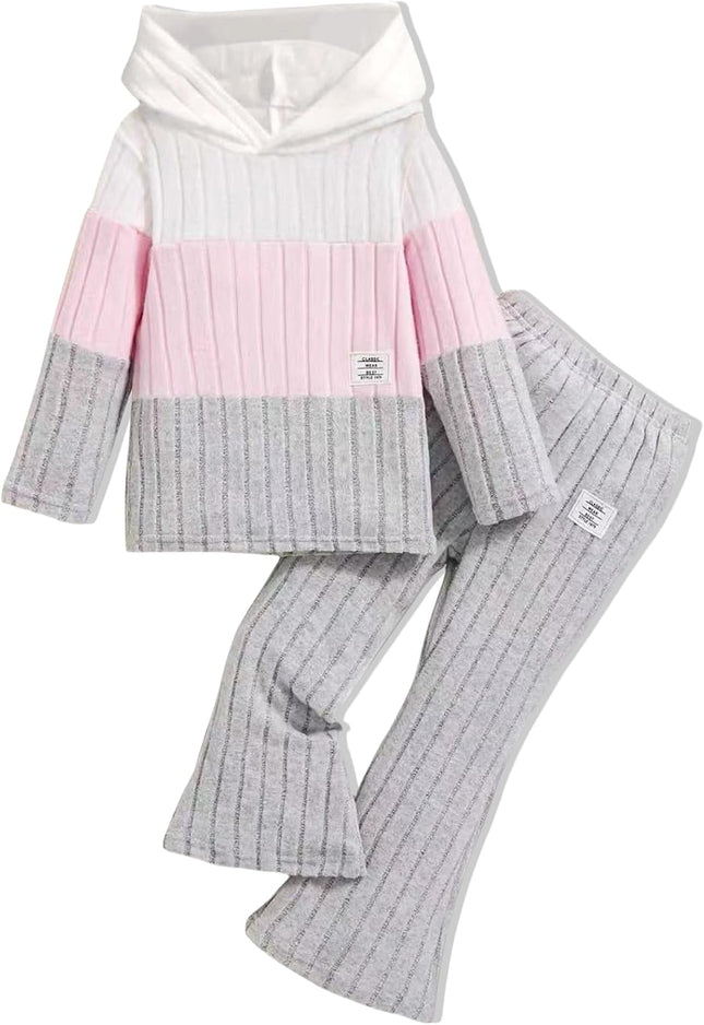 Girls Clothes Fall Girl Outfits 2Pcs Hoodie Pullover Sweatshirt+Pant+Leggings Winter Set for Size 4-8 Years Little Girls