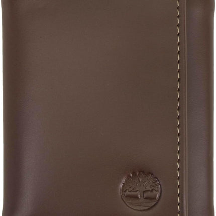 Timberland Men'S Leather Trifold Wallet with ID Window