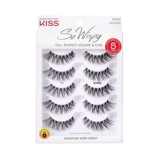 so Wispy, False Eyelashes, '', 12Mm, Includes 5 Pairs of Lashes, Easy to Apply, Reusable Lash Clusters