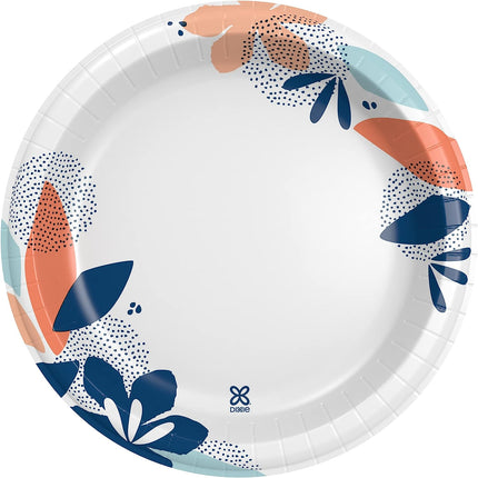 Dixie Large Paper Plates, 10 Inch, 2X Stronger*, Microwave-Safe, Soak-Proof, Cut Resistant, Disposable Plates for Everyday Breakfast, Lunch, & Dinner Meals, 54 Count (Pack of 2)