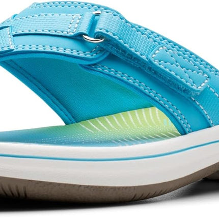 Clarks Women’s Breeze Sea Flip-Flops – Adjustable Lightweight Casual Sandals