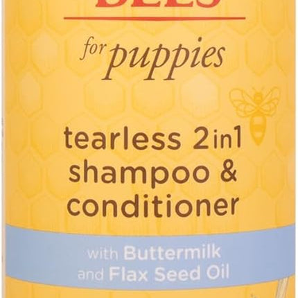 Burt’S Bees for Pets Tear Free Puppy Shampoo & Conditioner with Buttermilk, 2 in 1 Gentle Dog Shampoo for Puppies, Cleans and Conditions Sensitive Skin, 16 Fl Oz