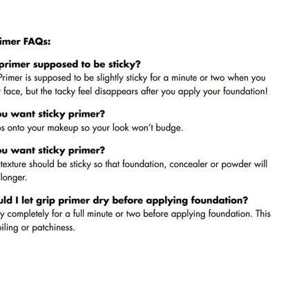 Power Grip Primer, Gel-Based & Hydrating Face Primer for Smoothing Skin & Gripping Makeup, Moisturizing & Priming, Vegan & Cruelty-Free, 0.811 Fl Oz