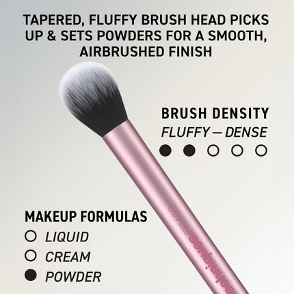 6 Piece Everyday Essentials Makeup Brush Set, Includes 4 Brushes & 2 Makeup Sponges for Foundation, Blush, Bronzer, Contour, Eyeshadow & Powder, Travel Gift Set, Cruelty-Free & Vegan